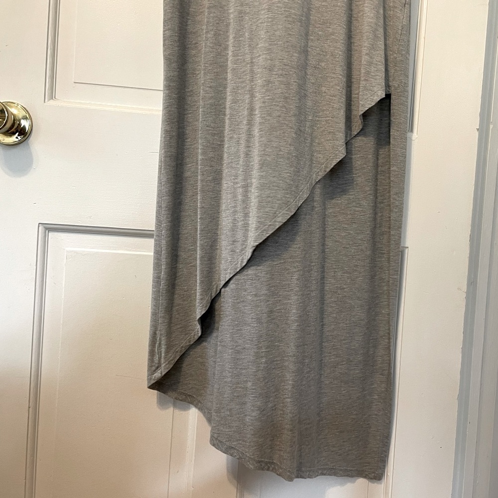 Large Another Love asymmetrical gray dress - Picture 2 of 5